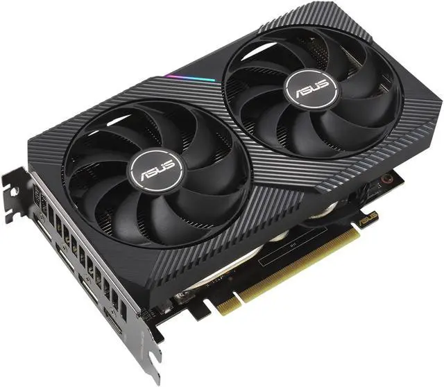 Alt view image 3 of 9 - Asus Dual GeForce RTX 3060 V2 OC Edition NVIDIA 12GB GDDR6 Graphics Card