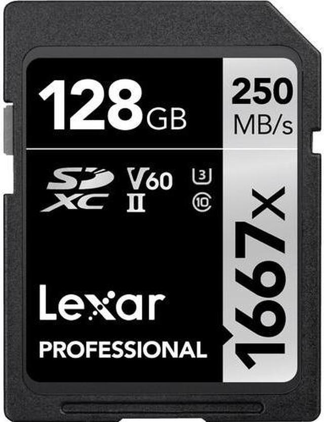 Alt view image 9 of 20 - Lexar Professional 1667x 128GB SDXC UHS-II/U3 Memory Card #LSD128CBNA1667