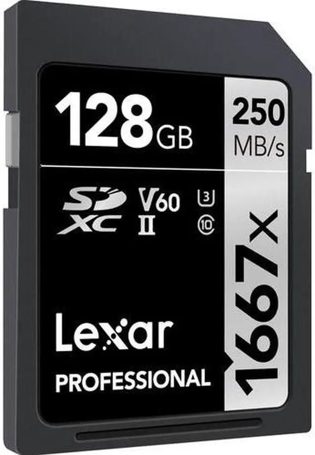Alt view image 10 of 20 - Lexar Professional 1667x 128GB SDXC UHS-II/U3 Memory Card #LSD128CBNA1667