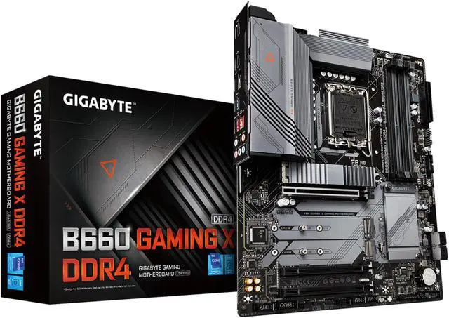 Alt view image 4 of 5 - Gigabyte B660 GAMING X Intel LGA 1700 ATX DDR4 Motherboard