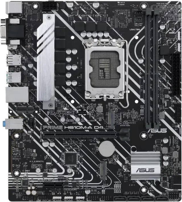 Main image of ASUS PRIME H610M-A D4-CSM LGA 1700 Micro ATX DDR4 Motherboard