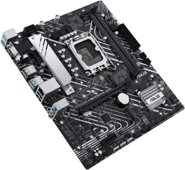 Alt view image 4 of 12 - ASUS PRIME H610M-A D4-CSM LGA 1700 Micro ATX DDR4 Motherboard