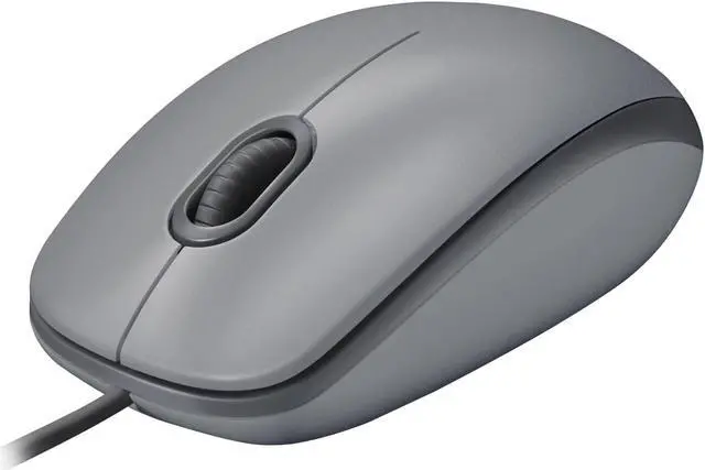 Alt view image 4 of 6 - Logitech M110 Silent - Mouse - right and left-handed - optical - 3 buttons - wired - USB - mid grey