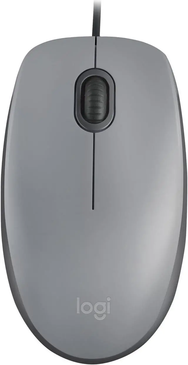 Alt view image 2 of 6 - Logitech M110 Silent - Mouse - right and left-handed - optical - 3 buttons - wired - USB - mid grey