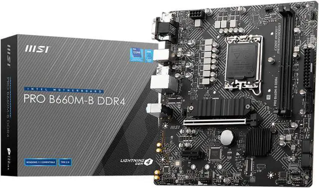 Main image of MSI PRO B660M-B Intel LGA 1700 Micro ATX DDR4 Motherboard