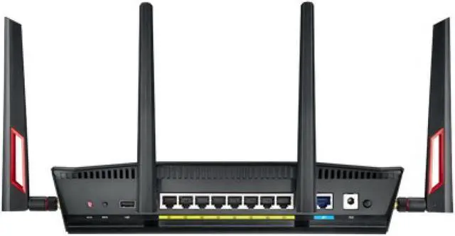 Alt view image 4 of 9 - ASUS RT-AC88U Gigabit Ethernet Dual-band (2.4 GHz / 5 GHz) Wireless Gaming Router