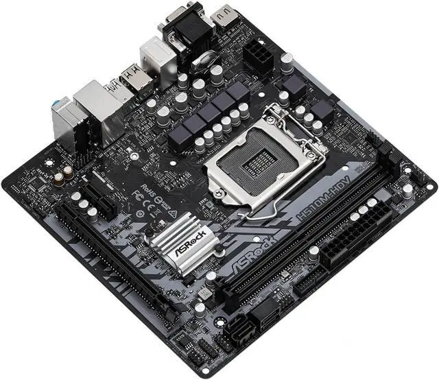 Alt view image 2 of 5 - Asrock H510M-HDV R2.0 Intel LGA 1200 Micro ATX DDR4 Motherboard