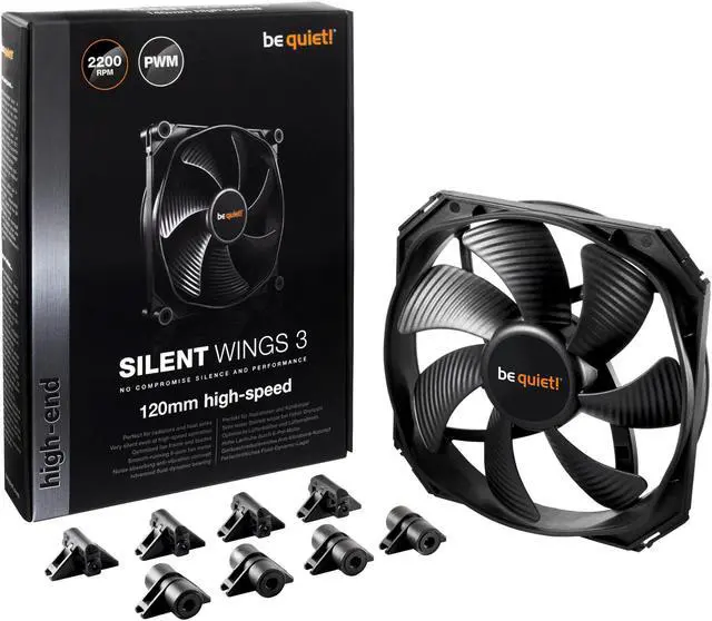 Alt view image 16 of 18 - be quiet! SILENTWINGS 3 PWM 120mm HIGH SPEED