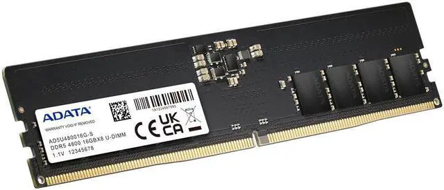 Alt view image 3 of 5 - adata premier ddr5 4800mhz 16gb udimm memory ram module single (ad5u480016g-s)