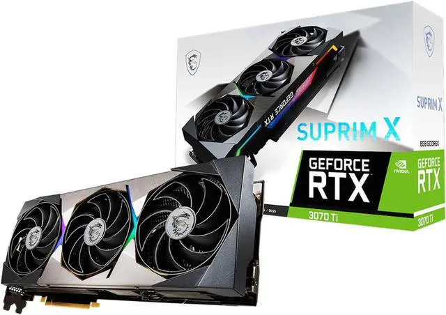 Alt view image 2 of 5 - MSI NVIDIA GeForce RTX 3070 Ti SUPRIM X 8GB GDDR6X Graphics Card