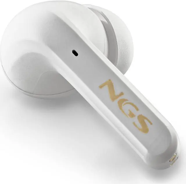 Alt view image 3 of 5 - NGS Active Noise Cancelling Wireless BT & TWS Earphones - Artica Trophy, White