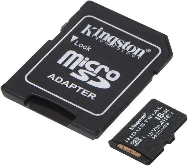 Alt view image 13 of 20 - Kingston 16GB Industrial microSD UHS-I U3 V30 A1 Memory Card, Includes SD adapter SDCIT2/16GB