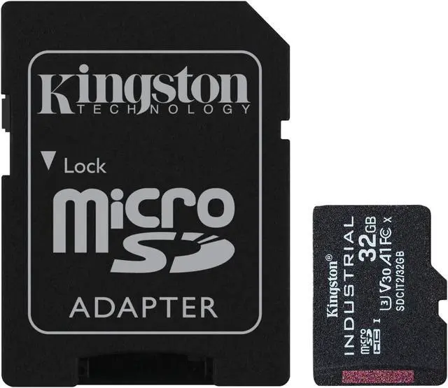 Alt view image 8 of 12 - Kingston 32GB Industrial microSD UHS-I U3 V30 A1 Memory Card, Includes SD adapter SDCIT2/32GB