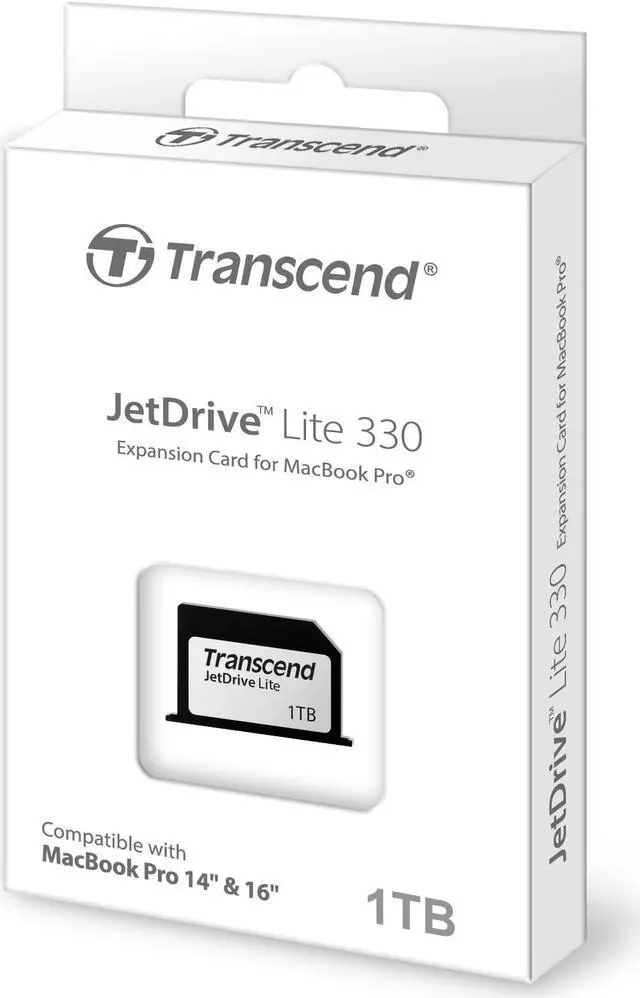 Alt view image 3 of 11 - transcend 1tb jdl330 jetdrive lite 330 expansion card for macbook pro 2021 ts1tjdl330