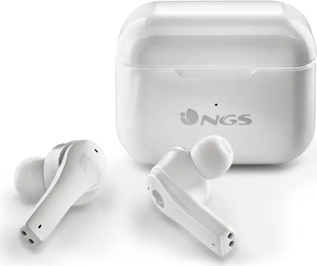 Alt view image 4 of 5 - NGS Artica Bloom Wireless BT Earphones, White