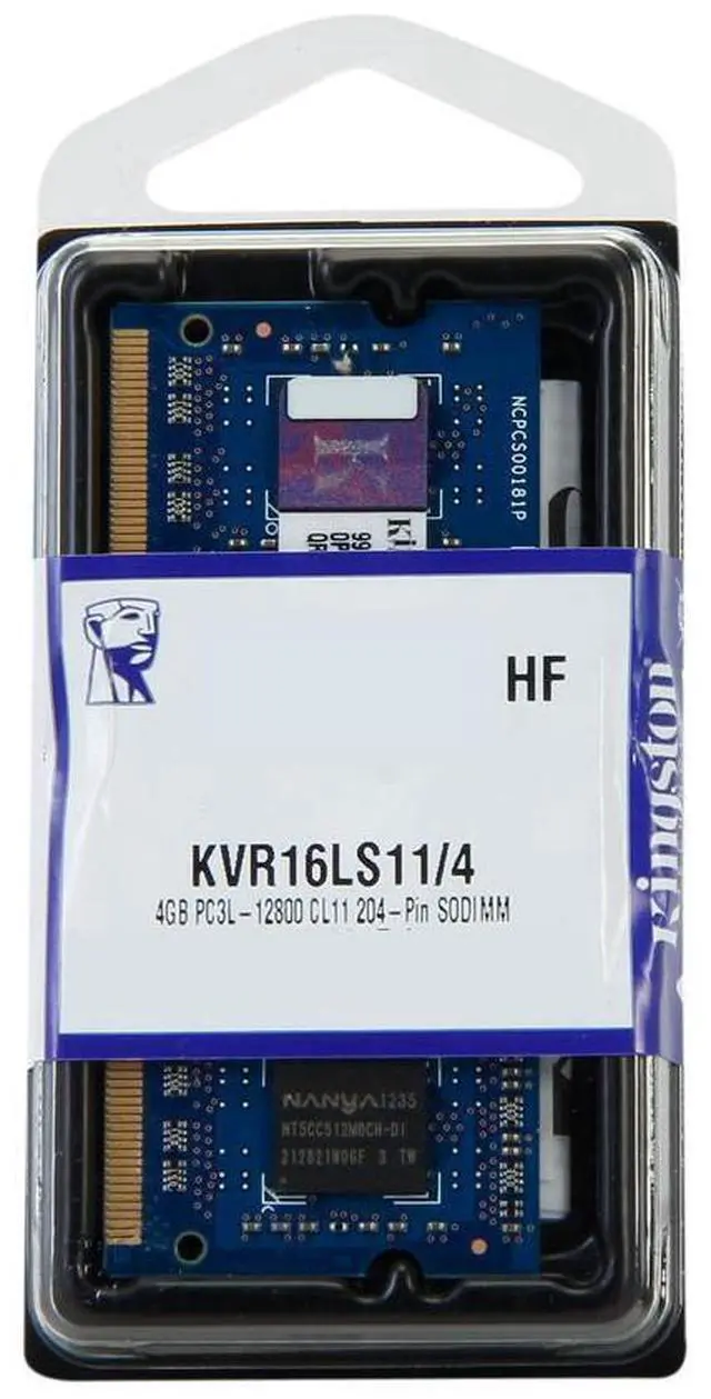 Alt view image 5 of 5 - Kingston KVR16LS11/4BK 4Gb 1600Mhz Ddr3L Non-Ecc Cl11 Sodimm 1.35V 50-Unit Increments