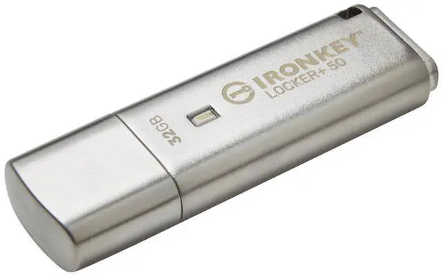 Alt view image 6 of 20 - IronKey Locker+ 50 32GB USB Flash Drive IKLP5032GB