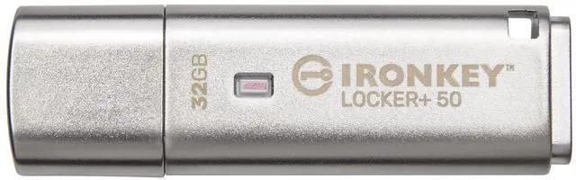 Alt view image 7 of 20 - IronKey Locker+ 50 32GB USB Flash Drive IKLP5032GB