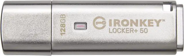 Alt view image 8 of 13 - IronKey Locker+ 50 USB Flash Drive IKLP50128GB