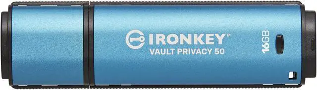 Alt view image 6 of 17 - IronKey Vault Privacy 50 Series 16GB USB 3.2 Gen 1 Type A Flash Drive IKVP5016GB