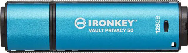 Alt view image 6 of 14 - Kingston IronKey Vault Privacy 50 128GB Encrypted USB Thumbdrive IKVP50/128GB