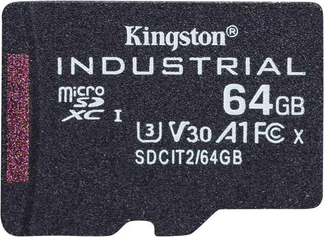 Alt view image 4 of 8 - Kingston Industrial 64 GB Class 10-UHS-I (U3) V30 microSDXC