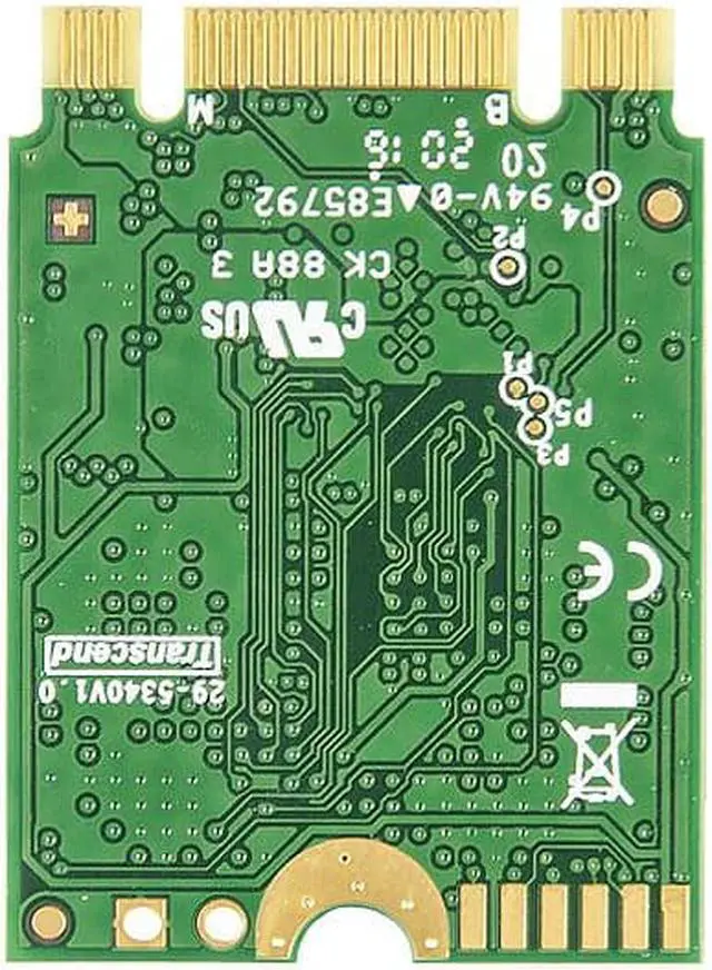 Alt view image 3 of 3 - 128GB Transcend MTE352T M.2 PCIe NVMe Gen3x2 2230 Internal SSD