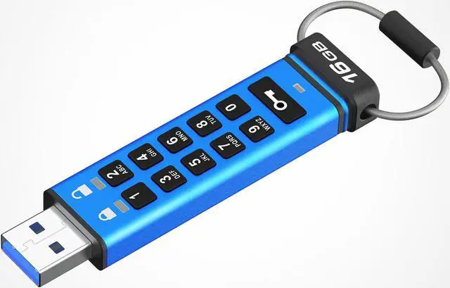 Alt view image 3 of 9 - Kingston Ironkey Keypad 200 32GB Encrypted USB