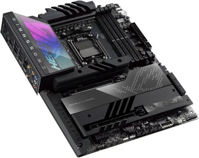Alt view image 4 of 9 - ASUS ROG Crosshair X670E Hero AMD X670 Socket AM5 ATX DDR5 Motherboard