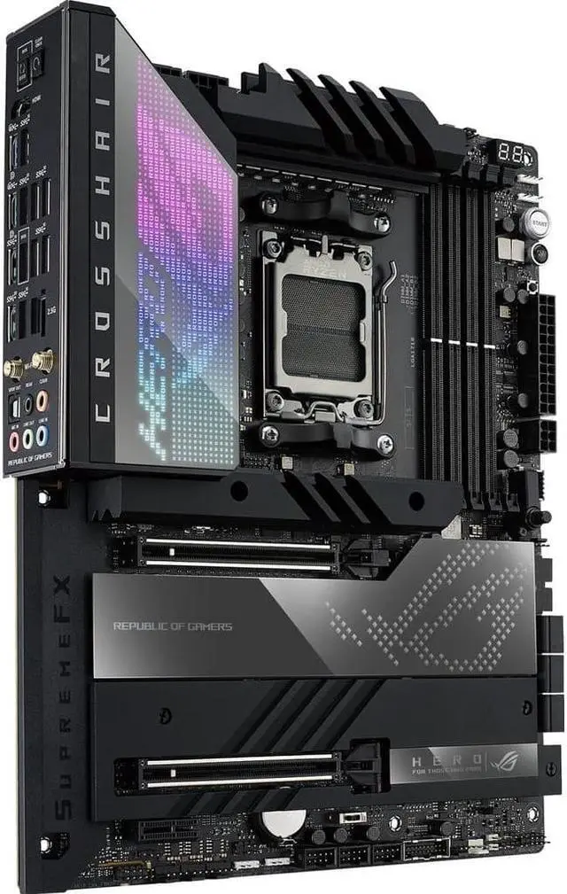 Main image of ASUS ROG Crosshair X670E Hero AMD X670 Socket AM5 ATX DDR5 Motherboard