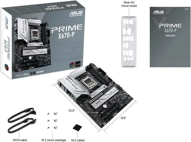 Alt view image 4 of 7 - Asus Prime X670-P AMD X670 Socket AM5 ATX DDR5-SDRAM Motherboard