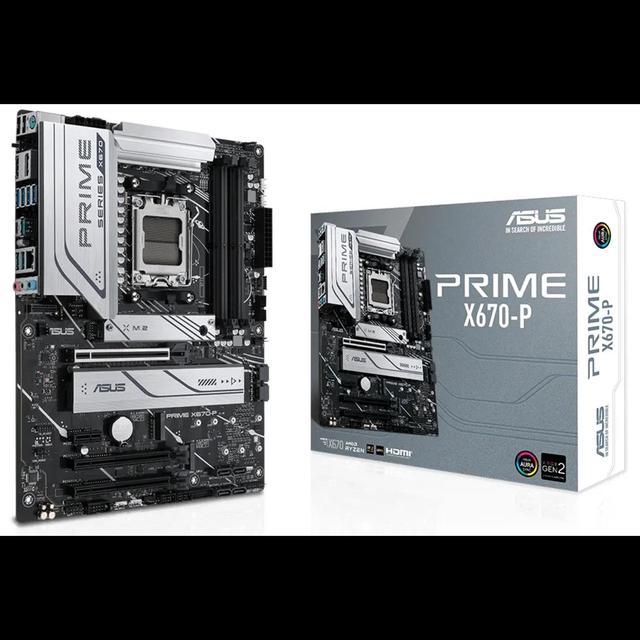 Asus Prime X670 P AMD X670 Socket AM5 ATX DDR5 SDRAM Motherboard