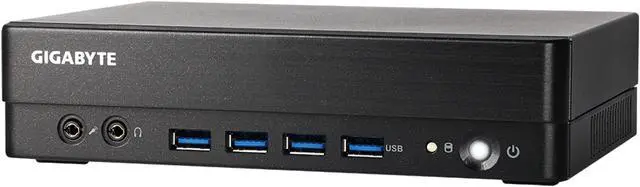 Alt view image 3 of 10 - Gigabyte BSi3-1115G4 1L Sized Barebones PC Workstation - Black