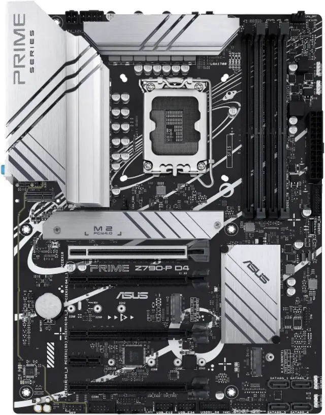 Alt view image 2 of 10 - Asus Prime Z790-P D4 Intel Z790 LGA 1700 ATX DDR4-SDRAM Motherboard