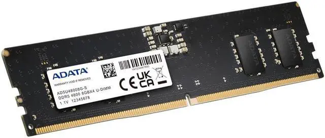 Alt view image 2 of 2 - adata premier ddr5 4800mhz 8gb udimm memory ram module single (ad5u48008g-s)