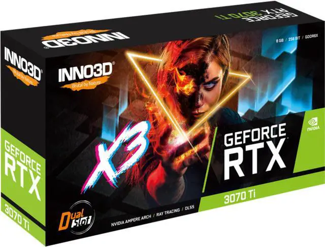 Alt view image 3 of 5 - Inno3D NVIDIA GeForce RTX 3070 Ti X3 8GB GDDR6X Graphics Card