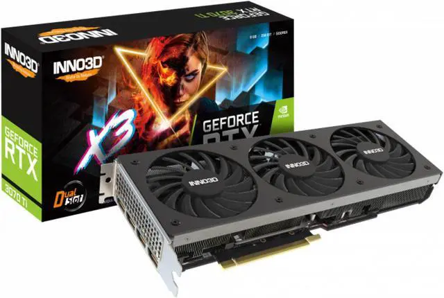 Alt view image 4 of 5 - Inno3D NVIDIA GeForce RTX 3070 Ti X3 8GB GDDR6X Graphics Card