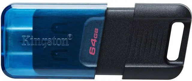 Alt view image 3 of 20 - Kingston DataTraveler 80 M USB-C Flash Drive 64GB, USB 3.2 Gen 1, DT80M/64GB