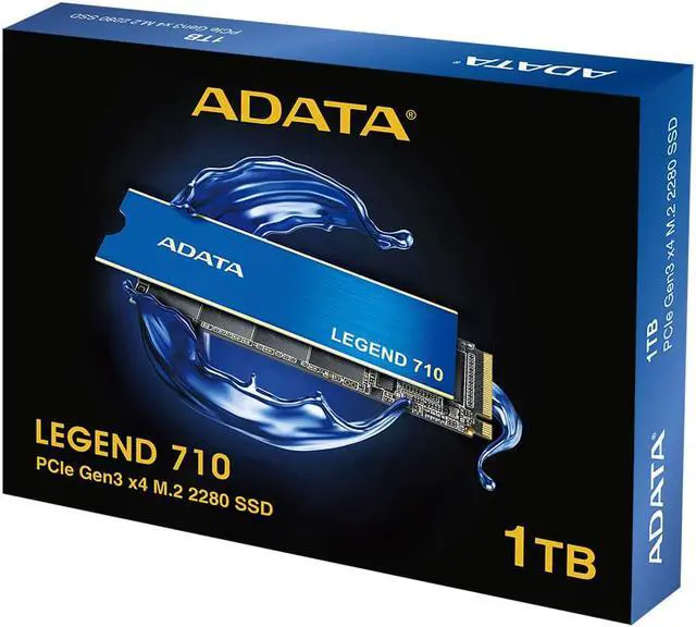 Alt view image 3 of 7 - 1TB AData Legend 710 PCIe Gen3 x4 M.2 2280 SSD Solid State Disk