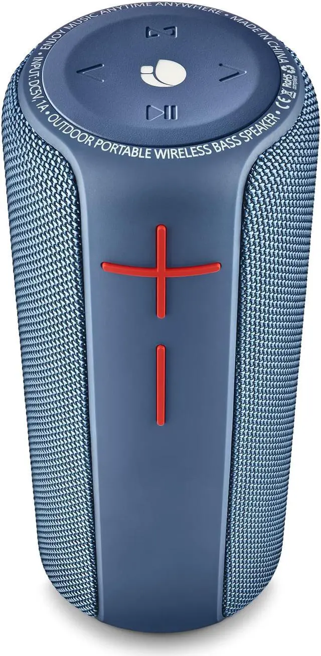 Alt view image 6 of 8 - NGS 20W Water Resistant Wireless BT Speaker Nitro 2 Blue Model ROLLERNITRO2BLUE