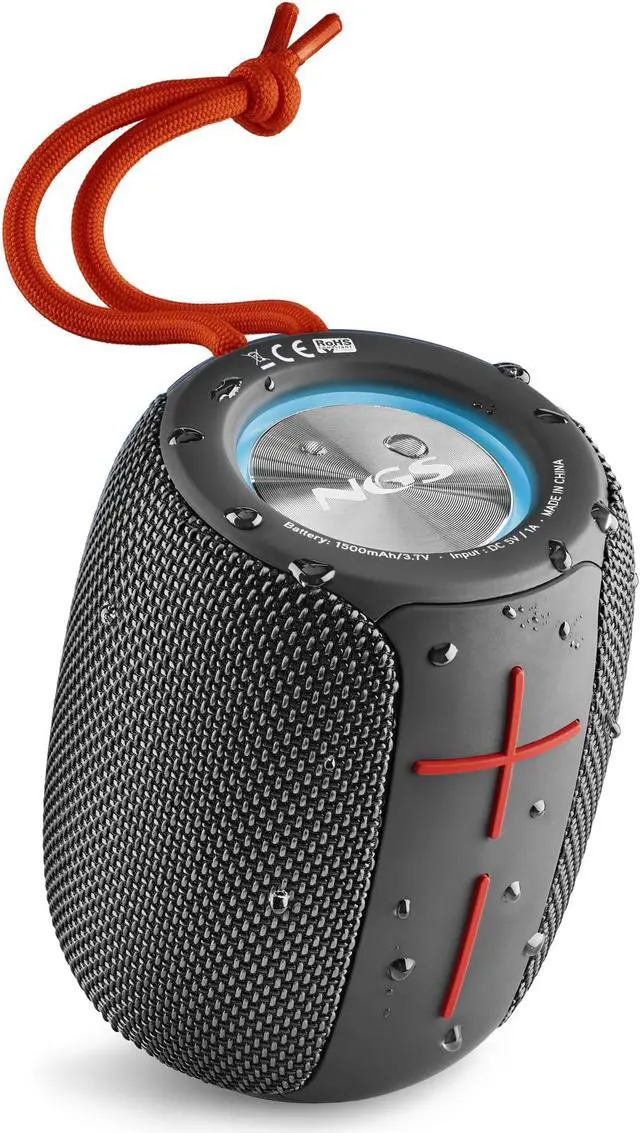 Alt view image 4 of 8 - NGS 10W Water Resistant Wireless BT Speaker Nitro 1 Black Model ROLLERNITRO1BLACK