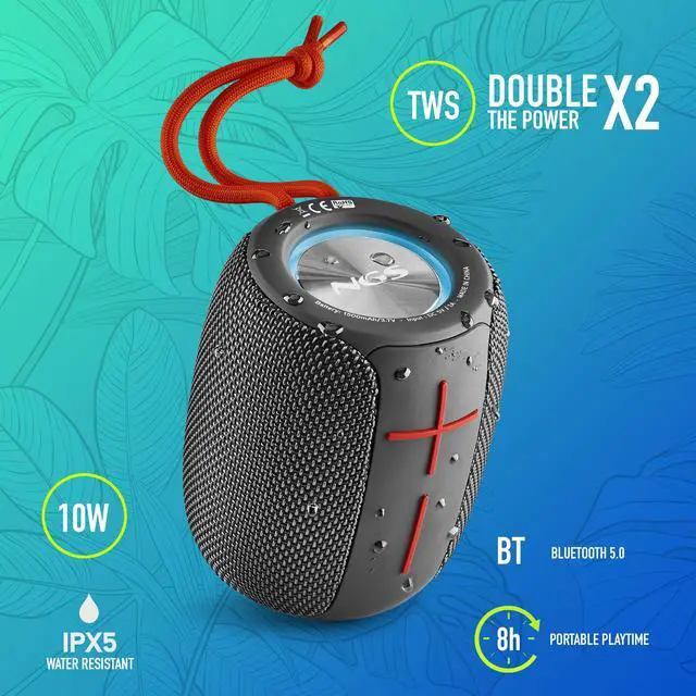 Alt view image 7 of 8 - NGS 10W Water Resistant Wireless BT Speaker Nitro 1 Black Model ROLLERNITRO1BLACK