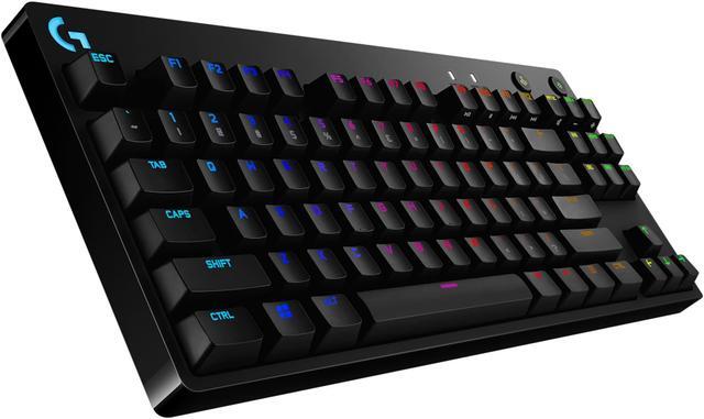 Alt view image 13 of 20 - Logitech G PRO Mechanical Gaming Keyboard, Ultra Portable Tenkeyless Design, Detachable Micro USB Cable, 16.8 Million Color LIGHTSYNC RGB Backlit Keys
