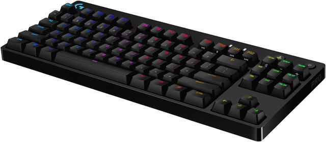 Alt view image 14 of 20 - Logitech G PRO Mechanical Gaming Keyboard, Ultra Portable Tenkeyless Design, Detachable Micro USB Cable, 16.8 Million Color LIGHTSYNC RGB Backlit Keys