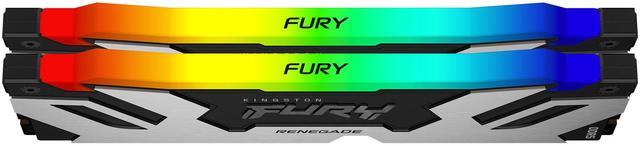 Alt view image 3 of 3 - Kingston Fury Renegade RGB 64GB (2 x 32GB) 288-Pin PC RAM DDR5 6400 (PC5 51200) Desktop Memory Model KF564C32RSAK2-64