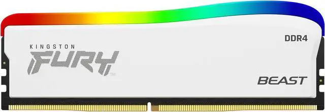 Alt view image 2 of 3 - Kingston 8GB 3600MT/s DDR4 CL17 DIMM FURY Beast White RGB SE