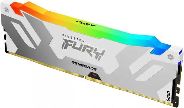 Alt view image 2 of 2 - Kingston 16GB 7200MT/s DDR5 CL38 DIMM FURY Renegade RGB White XMP