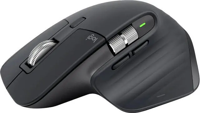 Alt view image 2 of 12 - Logitech Master Series MX Master 3S - Mouse - ergonomic - optical - 7 buttons - wireless - Bluetooth, 2.4 GHz - Logitech