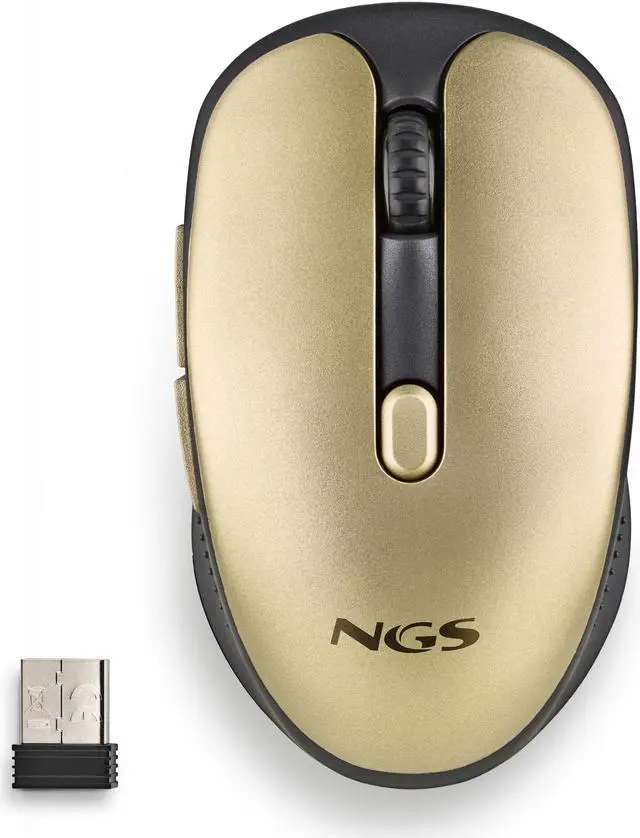Main image of NGS EVO Rust Gold, Wireless Rechargeable Silent Mouse, Gold