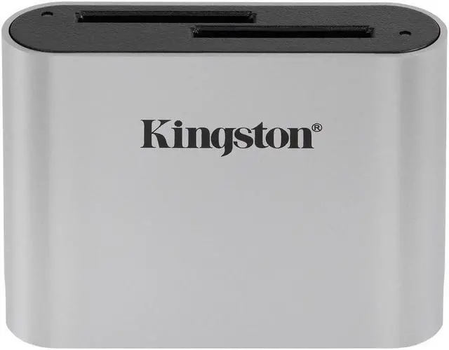 Alt view image 13 of 16 - Kingston USB3.2 Gen1 Workflow Dual-Slot SDHC/SDXC UHS-II Card Reader WFSSD